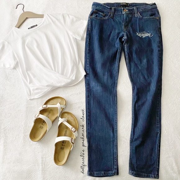 Denim - Levi’s Ripped Too Super Low 524 Jeans